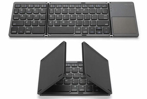 کیبورد بلوتوث تاشو با تاچ پد Foldable Bluetooth Keyboard With Touch Pad B033