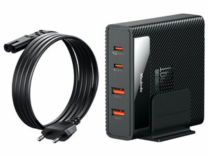 شارژر دیواری فست چندکاره تایپ سی و یو اس بی با توان 100 وات مک دودو Mcdodo CH-1802 Charger Station GaN 100W