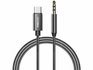کابل انتقال صدای تایپ سی به آی یو ایکس یک متری رسی Recci RH03 Type C to 3.5mm Aux Audio Cable