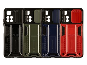 قاب محافظ لنز و استند دار شیائومی Xiaomi Poco M4 Pro 5G Slide Camera &amp; Stand Case
