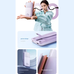 فروش پاوربانک تایپ سی لایتنینگ میکرو یو اس بی فست شارژ بیسوس با سه کابل متصل