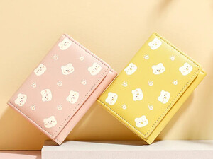 کیف پول دخترانه تاشو TAOMICMIC Y8848 small tri fold short women wallet