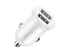 شارژر فندکی فست شارژ ماشین 24 وات بیسوس CCALLP-01/02