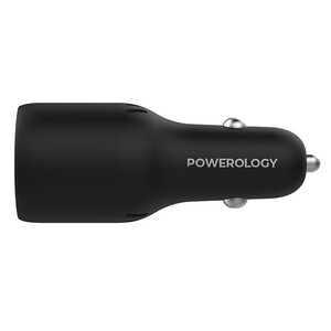 قیمت شارژر فندکی فست شارژ ماشین تایپ سی و یو اس بی 65 وات پاورولوژی