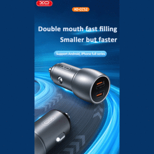 فروش شارژر فندکی دو  پورت یو اس بی 36 وات ایکس او