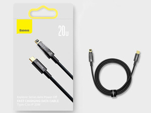 کابل شارژ تایپ‌سی به لایتنینگ 20 وات بیسوس Baseus Lightning Cable 2m CATS000101