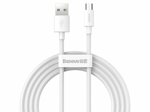 پک 2تایی کابل میکرو یو اس بی بیسوس Baseus Simple Wisdom Kit 2.1A 1.5m TZCAMZJ-02