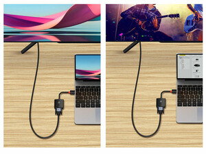 کابل اچ دی ام آی به وی جی آی بیسوس Baseus WKQX010001 Lite Series Adapter HDMI To VGA