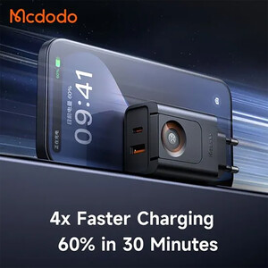 بهترین شارژر دیواری 2پورت 30وات+شارژر وایرلس اپل واچ مک دودو