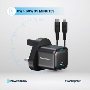 خرید بهترین شارژر دیواری فست شارژ تایپ سی 20 وات پاورولوژی
