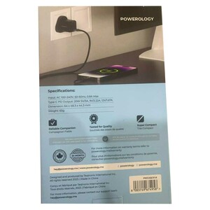 قیمت شارژر دیواری فست شارژ تایپ سی 20 وات پاورولوژی