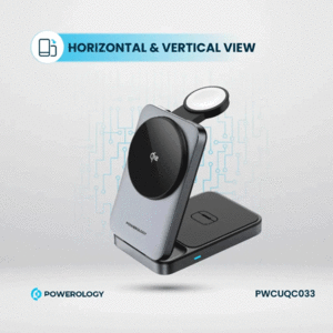 قیمت شارژر وایرلس مگنتی رومیزی 15 وات پاورولوژی