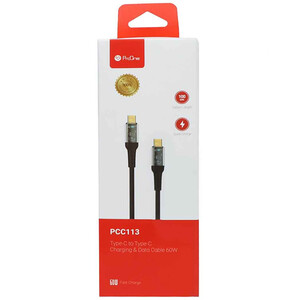 فروش کابل دو سر تایپ سی فست شارژ 60 وات یک متری پرووان