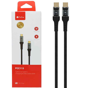 کیفیت کابل دو سر تایپ سی فست شارژ 60 وات یک متری پرووان