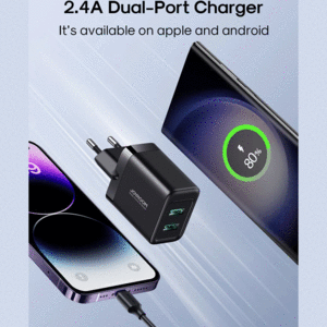 خرید شارژر دیواری  یو اس بی 12 وات جویروم