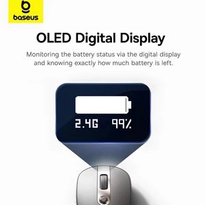 موس گیمینگ بلوتوثی و دانگل وایرلس شارژی هوشمند بی‌صدا بیسوس