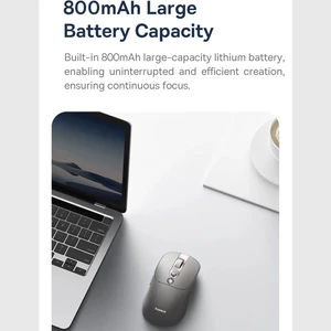 موس گیمینگ بلوتوثی و دانگل وایرلس شارژی هوشمند بی‌صدا بیسوس