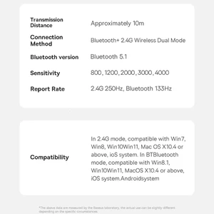موس گیمینگ بلوتوثی و دانگل وایرلس شارژی هوشمند بی‌صدا بیسوس