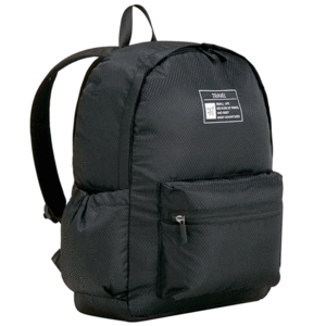 کوله پشتی مشکی تاشو دخترانه