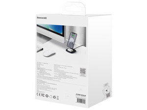 پایه نگهدارنده مگنتی و شارژر وایرلس بیسوس Baseus Swan 2-in-1 Wireless Magnetic Charger 20W WXSW-C01