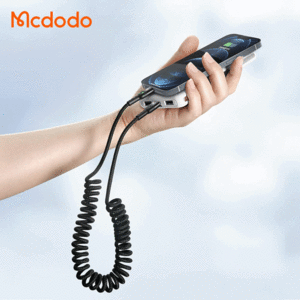 فروش کابل شارژ فنری تایپ سی به لایتنینگ 36 واتی مک دودو  طول 180 سانتيمتر