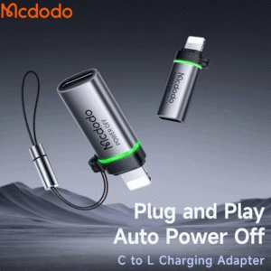 مبدل اوتی‌جی آیفون تایپ سی به لایتنینگ با قابلیت قطع خودکار شارژ مک دودو OT-259