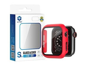 محافظ صفحه نمایش شیشه ای و قاب اپل واچ 40 میلی متر لیتو Lito S+ Apple Watch 40mm Glass &amp; Case