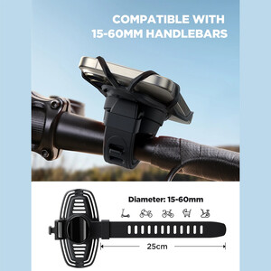 قیمت هولدر سیلیکونی گوشی موبایل دوچرخه و موتورسیکلت جویروم