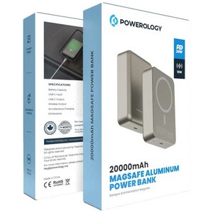 پاوربانک مگ سیف 15 وات و تایپ سی 20 وات 20000 پاورولوژی