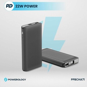 سایت فروش پاوربانک شارژ سریع تایپ سی 22 وات 10000 پاورولوژی