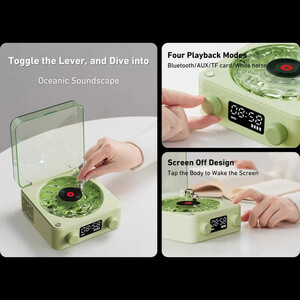 اسپیکر و چراغ شب رترو