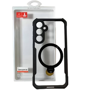 فروش کاور و گارد مگنتی کریستالی شفاف ضدضربه استند شوسامسونگ گلکسی اس 24 اف ای یاندو