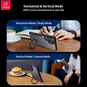 بهترین کاور و گارد مگنتی کریستالی شفاف ضدضربه استند شو سامسونگ گلکسی اس 24 اف ای یاندو