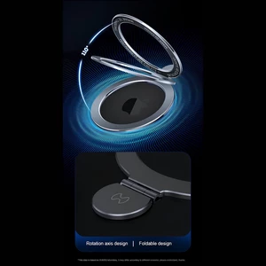 کاور و گارد مگنتی کریستالی شفاف ضدضربه استند شو سامسونگ گلکسی اس 24 اف ای یاندو