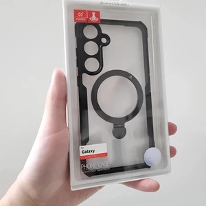 کاور و گارد مگنتی کریستالی شفاف ضدضربه استند شو سامسونگ گلکسی اس 24 اف ای یاندو