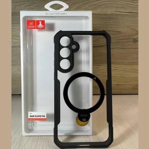 کاور و گارد مگنتی کریستالی شفاف ضدضربه استند شو سامسونگ گلکسی اس 24 اف ای یاندو