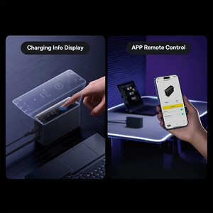 شارژر رومیزی فست تایپ سی، یو اس بی و دی سی 240 وات بیسوس