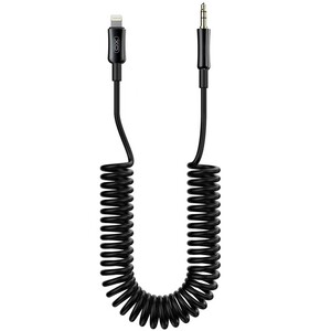 خرید کابل 3.5 میلی متری به لایتنینگ یک متری با طراحی فنری ایکس او