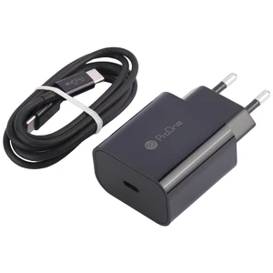 شارژر دیواری فست شارژ تایپ سی 25 وات همراه با کابل دو سر تایپ سی پرووان PWC501
