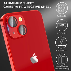 گلس فریم آلومینیومی لنز دوربین گوشی آیفون 13 و آیفون 13 مینی آها استایل