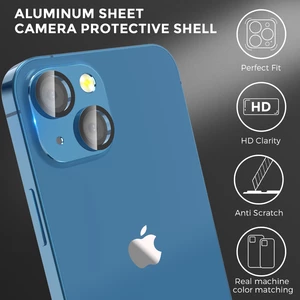 گلس فریم آلومینیومی لنز دوربین گوشی آیفون 13 و آیفون 13 مینی آها استایل