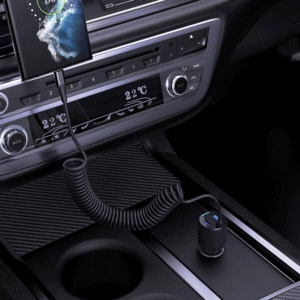 خرید شارژر فندکی تایپ سی و یو اس بی 45 وات پارولوژی