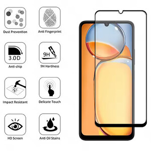 گلس شیشه‌ای آنتی استاتیک  مخصوص گوشی Xiaomi Redmi 13C / Poco C65