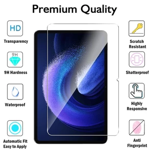 کیفیت محافظ صفحه نمایش شیشه ای تبلت شیائومی پد 6 و پد 6 پرو شیائومی