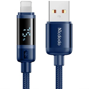 فروش کابل شارژ و انتقال داده فست یو اس بی به لایتنینگ 3 آمپر 1.2 متری مک‌دودو