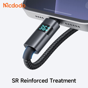 خرید کابل شارژ و انتقال داده تایپ سی به لایتنینگ 36 وات کارپلی  1.2 متری مک دودو