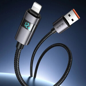 فروش کابل شارژ و انتقال داده یو اس بی به لایتنینگ فست شارژ 3 آمپر 1.2 متری مک دودو