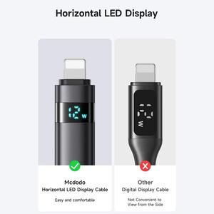 کیفیت کابل شارژ و انتقال داده یو اس بی به لایتنینگ فست شارژ 3 آمپر 1.2 متری مک دودو
