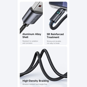 بهترین کابل شارژ و انتقال داده یو اس بی به لایتنینگ فست شارژ 3 آمپر 1.2 متری مک دودو