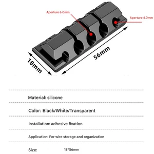 گیره نگهدارنده و نظم دهنده کابل (بسته 5 عددی)
